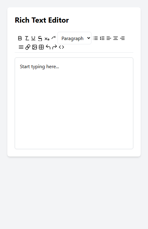 Mobile Screenshot of FPC010_WYSIWYG_Rich_Text_Editor_with_Image_Upload_and_Tables