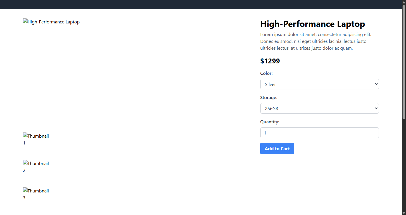 Desktop Screenshot of FPC004_ECommerce_Product_Page_With_Image_Zoom_and_Reviews